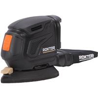 ROKTOR 18V Cordless Detail Sander Body Only in Black Rubber