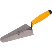 Roughneck Professional Gauging Trowel 7" in Yellow/Silver Forged Steel