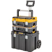 DeWalt TSTAK IP54 Mobile Box Bundle in Black Aluminium