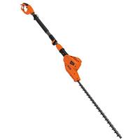 Black and Decker Black & Decker 550W 40cm Pole Hedge Trimmer 19mm Blade Gap in Black/Orange