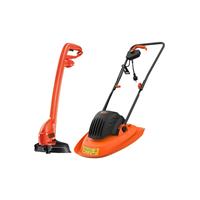 Black and Decker Black & Decker 1200W 30cm Hover Mower & GL250 250W Strimmer in Black/Orange Plastic