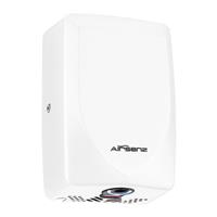 Airsenz Glide 1.0kW Hand Dryer ABS in White Steel