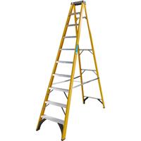 Zarges GRP Swingback Step Ladder 10 Tread in Yellow Fibreglass