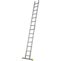 Werner TradePRO Square-Rung Leaning Ladder 4.17m in Silver Aluminium