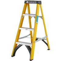 Zarges GRP Swingback Step Ladder 4 Tread in Yellow Fibreglass