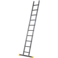 Werner TradePRO Square-Rung Leaning Ladder 3.05m in Silver Aluminium