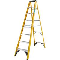Zarges GRP Swingback Step Ladder 8 Tread in Yellow Fibreglass