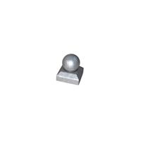 Powapost Metal Post Cap Round 100 x 100mm (2 Pack) in Silver