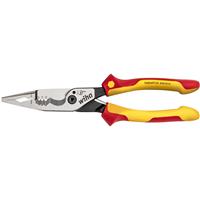 WIHA VDE 8-in-1 Multi-Function Installation Pliers 225mm in Red/Yellow
