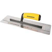 Roughneck Professional Flexible Stainless Steel Plastering Trowel 14" in Yellow/Silver