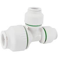 Flume Reducing Tee 15 x 10 x 10mm in White