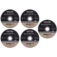 ROKTOR Thin Metal Cutting Discs 125mm (5) x 1.0mm x 22.2mm (5 Pack) Steel
