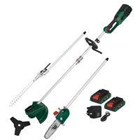 Webb 40V (2 x 20V) Cordless Brushless Multi-Tool 2 x 4.0Ah Batteries & Charger in Green/Silver