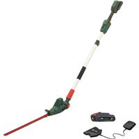 Webb 20V 50cm (20") Cordless Long Reach Hedge Trimmer 1 x 2.0Ah Battery & Charger in Green/Silver/Red