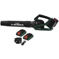 Webb 40V (2 x 20V) Cordless Brushless Blower 2 x 4.0Ah Batteries & Charger in Black/Green