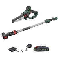 Webb 20V 15cm (6") Cordless Pruning Saw with Extension Pole 1 x 2.0Ah Battery & Charger in Green/Black/Silver
