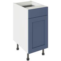 Kitchen Kit Flatpack Shaker Drawerline Base Cabinet Matt 400mm in Alby Blue
