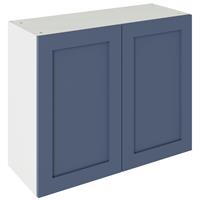 Kitchen Kit Flatpack Shaker Wall Cabinet Matt 900mm in Alby Blue