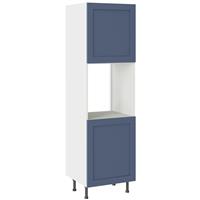 Kitchen Kit Flatpack Shaker Single Oven Housing Matt 600mm in Alby Blue