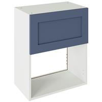Kitchen Kit Flatpack Shaker Microwave Wall Cabinet Matt 600mm in Alby Blue