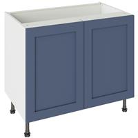 Kitchen Kit Flatpack Shaker Base Cabinet Matt 1000mm in Alby Blue