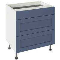 Kitchen Kit Flatpack Shaker Drawerline Base Cabinet Matt 800mm in Alby Blue