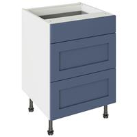Kitchen Kit Flatpack Shaker Drawerline Base Cabinet Matt 600mm in Alby Blue
