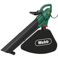 Webb Garden Blow Vacuum 3300W 230V in Black/Green