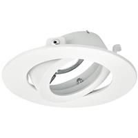 Aurora EFD Pro Adjustable Fire Rated Downlight Bezel in White Brass