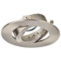 Aurora EFD Pro Adjustable Fire Rated Downlight Bezel Satin in Nickel Brass