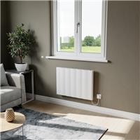 Azur Umbra Electric Aluminium Designer Radiator 500x725mm 5120Btu in White