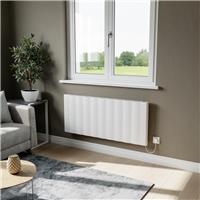 Azur Umbra Electric Aluminium Designer Radiator 500x1169mm 6826Btu in White