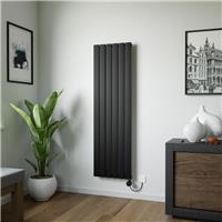 Ximax Oxford Electric Designer Radiator 1500x445mm 2048Btu in Black Steel