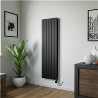 Ximax Oxford Duo Electric Designer Radiator 1500x445mm 3072Btu in Black Steel