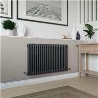 Azur Columbus 2 Column Radiator 600x1010mm 3297Btu in Anthracite Steel