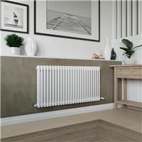 Azur Columbus 2 Column Radiator 600x1190mm 3896Btu in White Steel