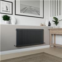 Azur Columbus 2 Column Radiator 600x1190mm 3896Btu in Anthracite Steel