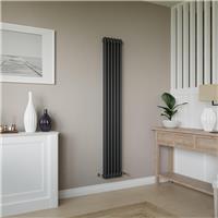 Azur Columbus 2 Column Radiator 1800x290mm 2705Btu in Anthracite Steel