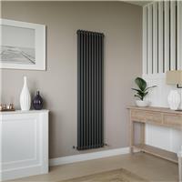 Azur Columbus 2 Column Radiator 1800x470mm 4509Btu in Anthracite Steel