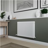 Azur Columbus 3 Column Radiator 600x830mm 3514Btu in White Steel