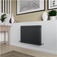 Azur Columbus 3 Column Radiator 600x830mm 3514Btu in Anthracite Steel