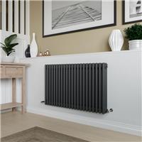 Azur Columbus 3 Column Radiator 600x1010mm 4295Btu in Anthracite Steel