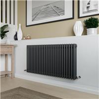 Azur Columbus 3 Column Radiator 600x1190mm 5076Btu in Anthracite Steel