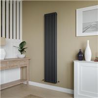 Azur Columbus 3 Column Radiator 1800x380mm 4546Btu in Anthracite Steel