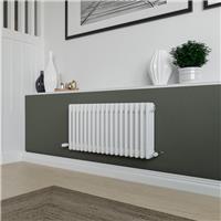 Azur Columbus 3 Column Radiator 400x830mm 2481Btu in White Steel