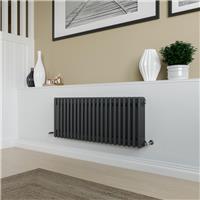 Azur Columbus 3 Column Radiator 400x1010mm 3034Btu in Anthracite Steel