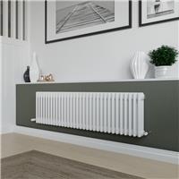 Azur Columbus 3 Column Radiator 400x1460mm 4413Btu in White Steel