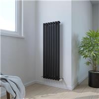 Ximax Bristol Designer Radiator 1200x410mm 2021Btu in Black Steel