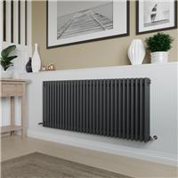 Azur Columbus 3 Column Radiator 600x1460mm 6355Btu in Anthracite Steel