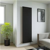Ximax Bristol Designer Radiator 1800x526mm 3795Btu in Black Steel